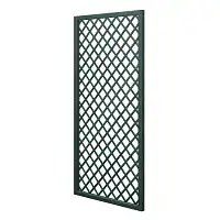 Treillage en bois renforcé L.2m x l.1m - vert - Panneau rectangle, maille losange 75mm